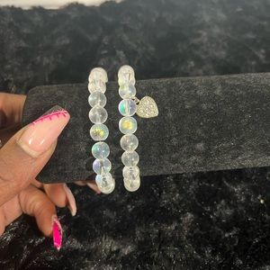 Clear beaded bracelets